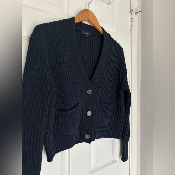 J Crew Cropped patch-pocket beach cardigan sweater - Picture 5 of 12